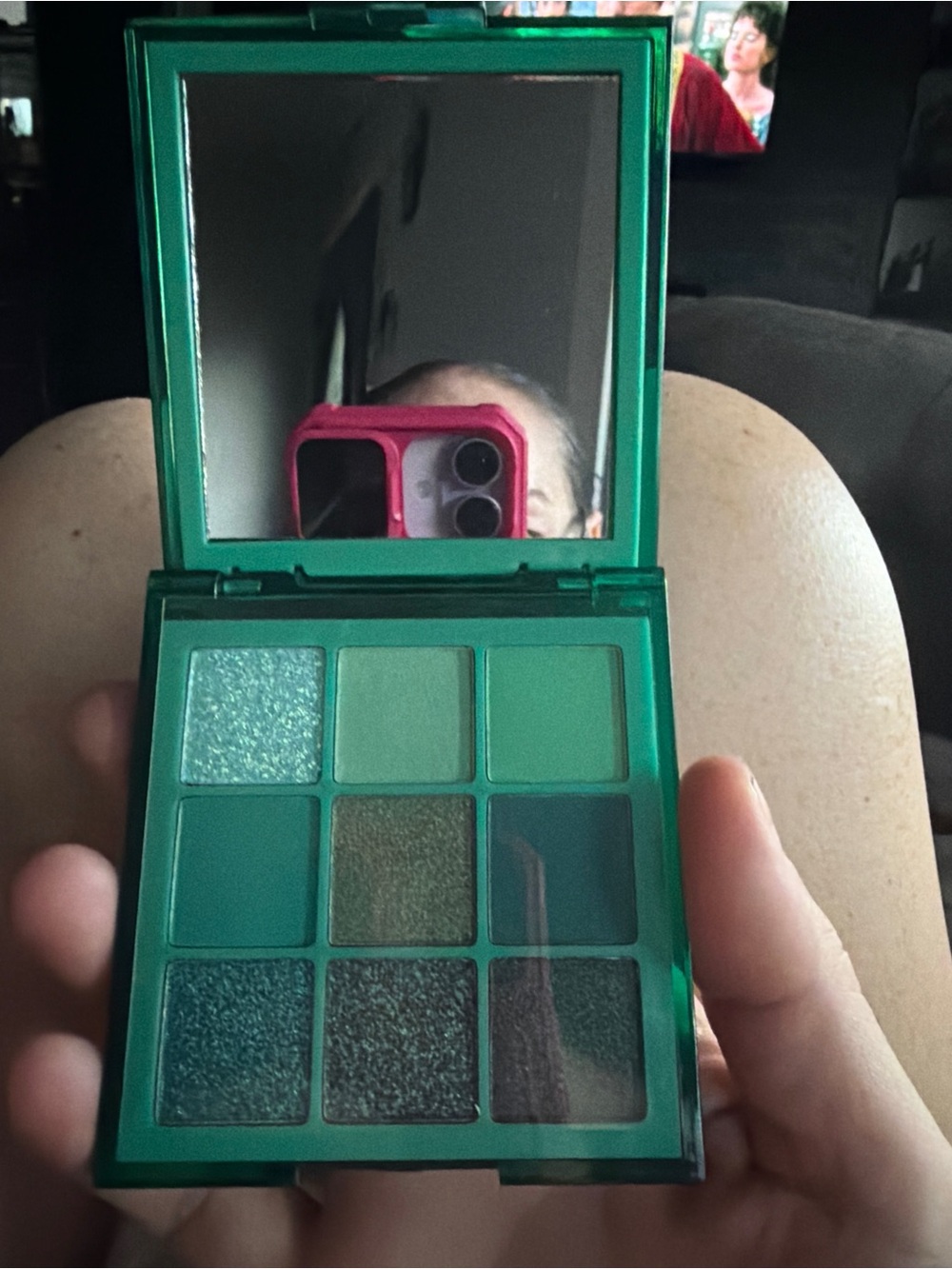 NWT impfany Green Eyeshadow Palette - Vibrant Emerald Shades